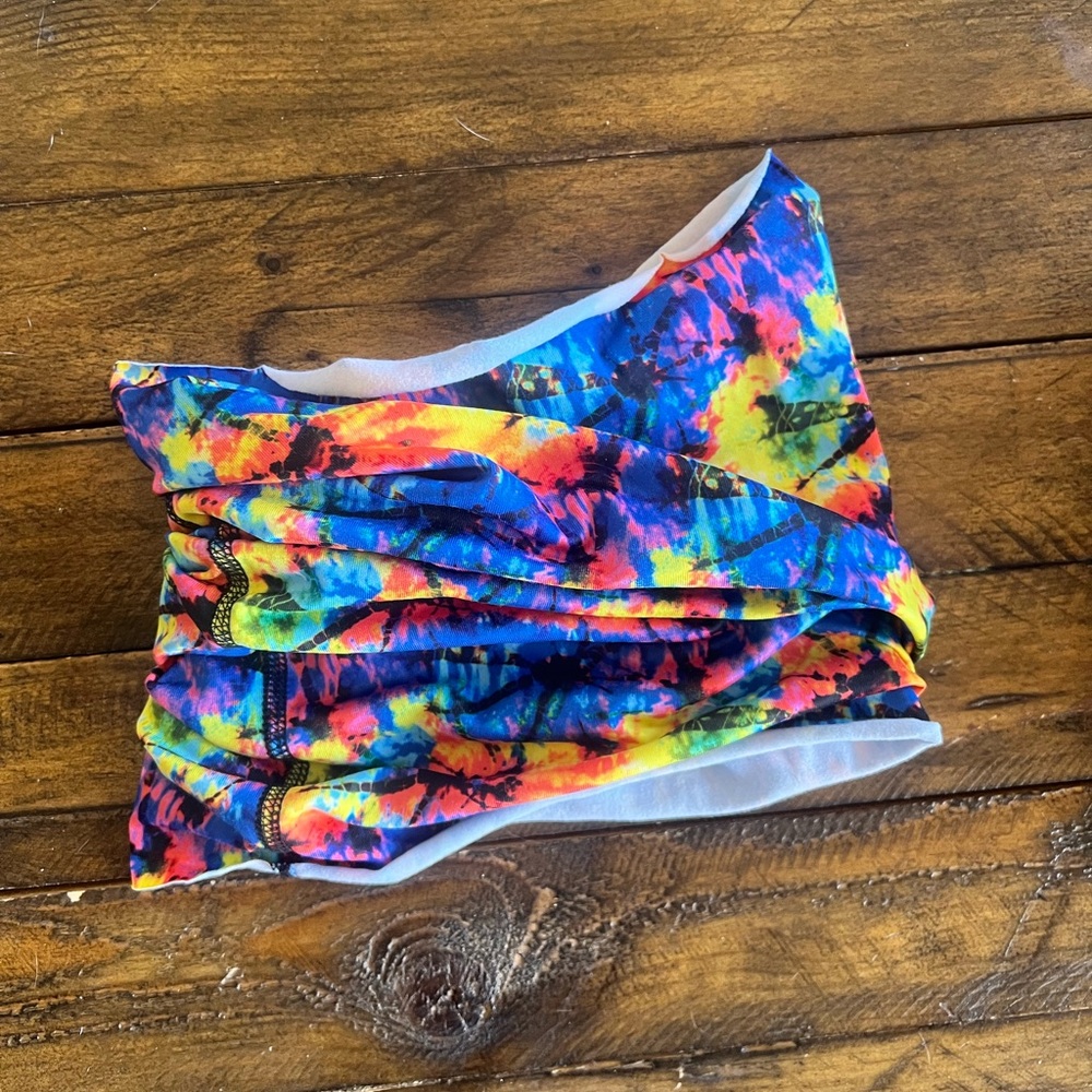 Colorful Tie-Dye Ski Face/ Neck Mask